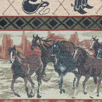 rustic cabin scene tapestry Gaucho Canyon fabric product - image rustic cabin scene tapestry Gaucho Canyon fabric